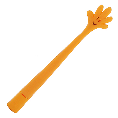 Ручка шариковая "Пальчики", цвет: оранжевый пластик Производитель: Китай Артикул: 90617 инфо 3651j.