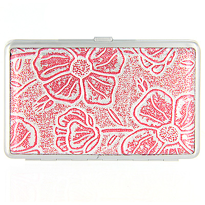 Портсигар, цвет: серебристый, розовый Портсигар Черит 2010 г ; Упаковка: коробка инфо 1662k.
