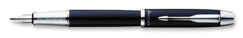 Перьевая ручка, синяя, перо - сталь, корпус – латунь с лаковым покрытием Детали дизайна: хром Ручка перьевая 2010 г инфо 1689k.