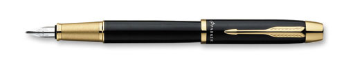Перьевая ручка, черная, перо - сталь, корпус – латунь с лаковым покрытием Детали дизайна: позолота Ручка перьевая 2010 г инфо 1690k.