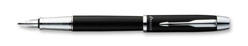 Перьевая ручка, черная, перо - сталь, корпус – латунь с лаковым покрытием Детали дизайна: хром Ручка перьевая 2010 г инфо 1691k.