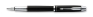 Перьевая ручка, черная, перо - сталь, корпус – латунь с лаковым покрытием Детали дизайна: хром Ручка перьевая 2010 г инфо 1691k.