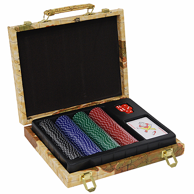Набор для покера "Linge" в кейсе ПВХ, пластик, кожзаменитель Производитель: Китай инфо 4069b.