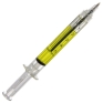 Ручка шариковая "Шприц", цвет: желтый пластик Производитель: Китай Артикул: 91213 инфо 5020b.