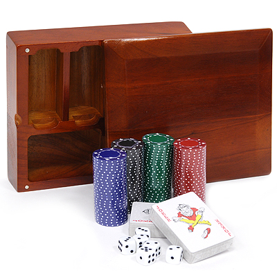 Набор для игры в покер "Linge" в деревянном ящике бумага, пластик, дерево Производитель: Китай инфо 365d.