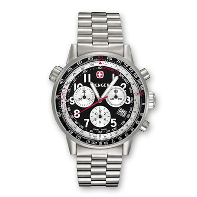 Часы COMMANDO RACING TEAM, черный циферблат, стальной корпус, браслет Часы наручные 2010 г инфо 12931f.