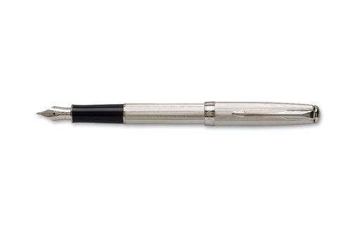 Перьевая ручка "Паркер Сонет" Модель Chiselled 2 Silvery CT Сонет Модель Chiselled 2 Silvery CT инфо 13057f.