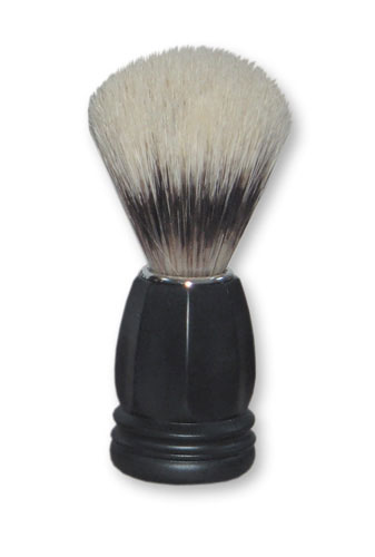 Помазок, барсучий ворс, ручка - черный мрамор Набор для бритья 2010 г инфо 81g.