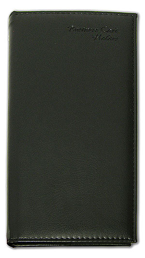 Визитница на 96 карточек "Protege", черная 12 см х 1,5 см инфо 1024i.