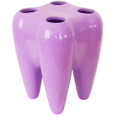 Подставка для зубных щеток "Зуб", цвет: фиолетовый пластик Производитель: Китай Артикул: 88995 инфо 6958a.